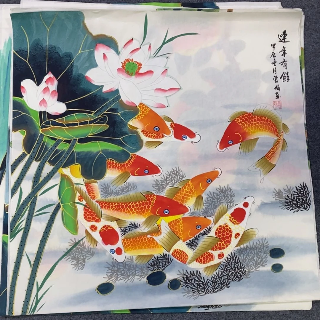 国画尺寸68✖️68四尺斗方手绘