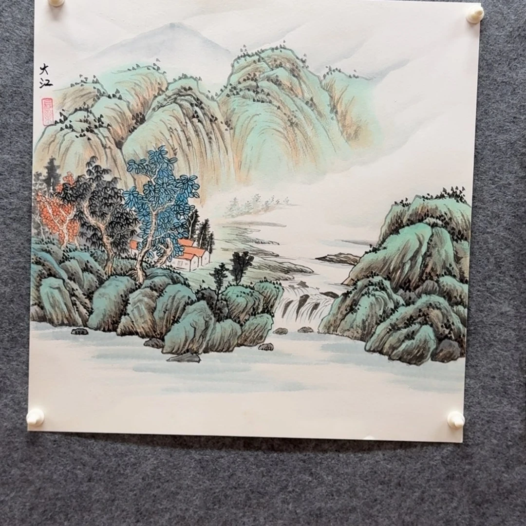 国画50斗方卡纸作品