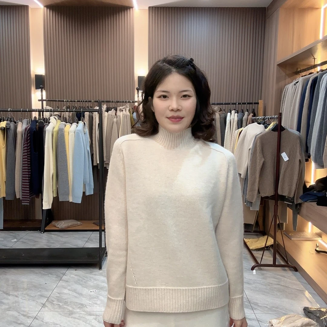 山羊绒加厚打底半高