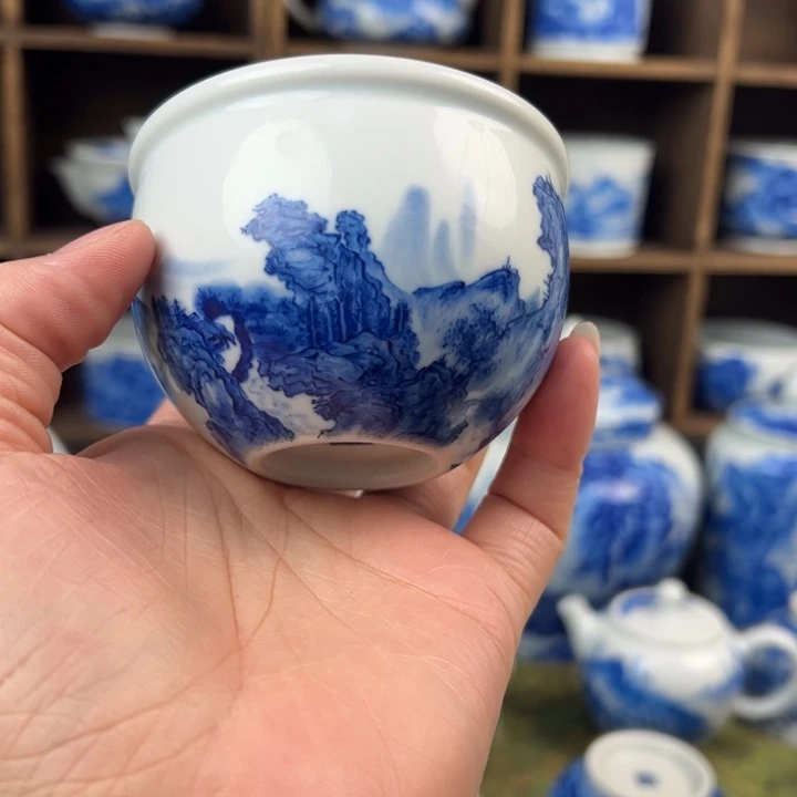 .***海杯溪山造物山水微瑕