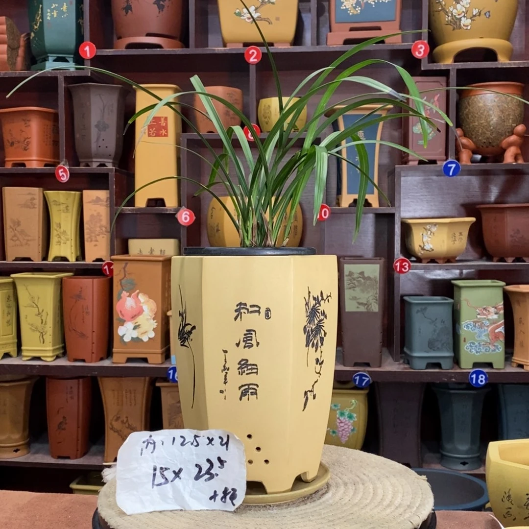 紫砂艺术紫砂花盆