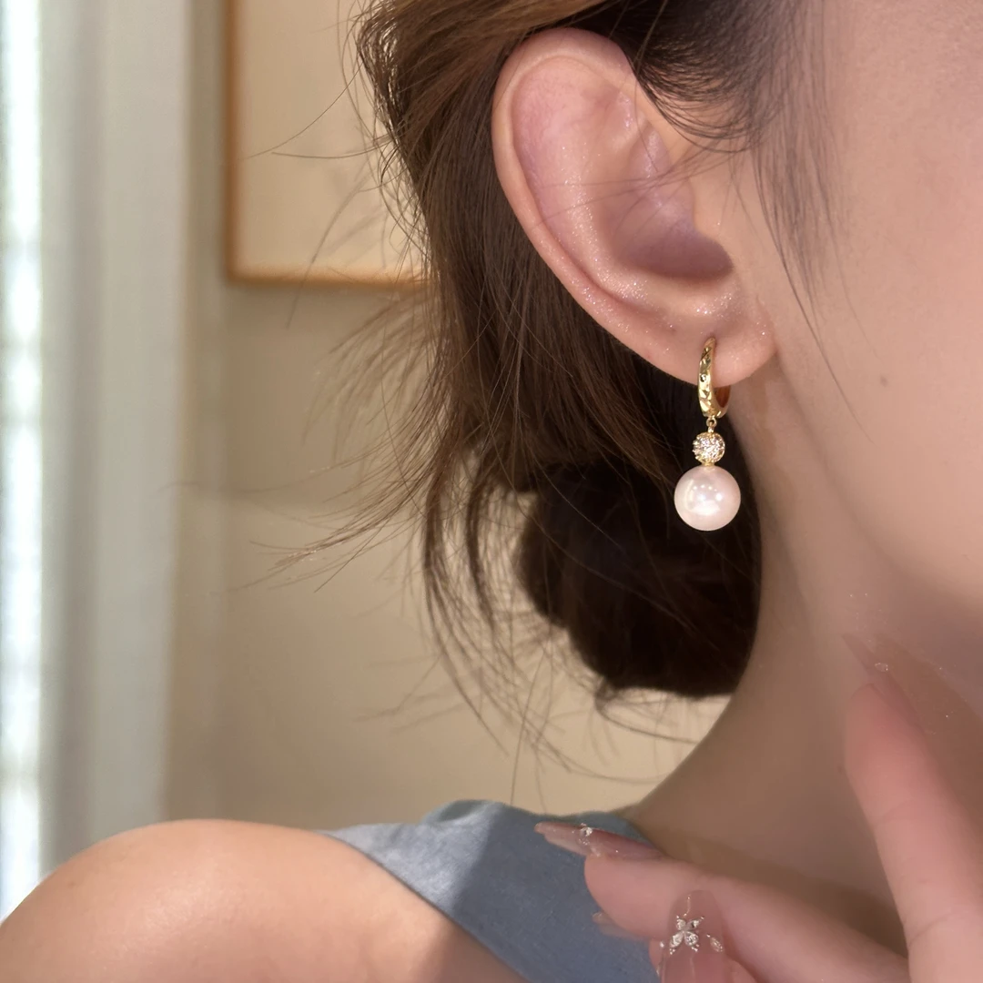 简约珠珠耳扣高级感气质小众设计感百搭耳环A-127