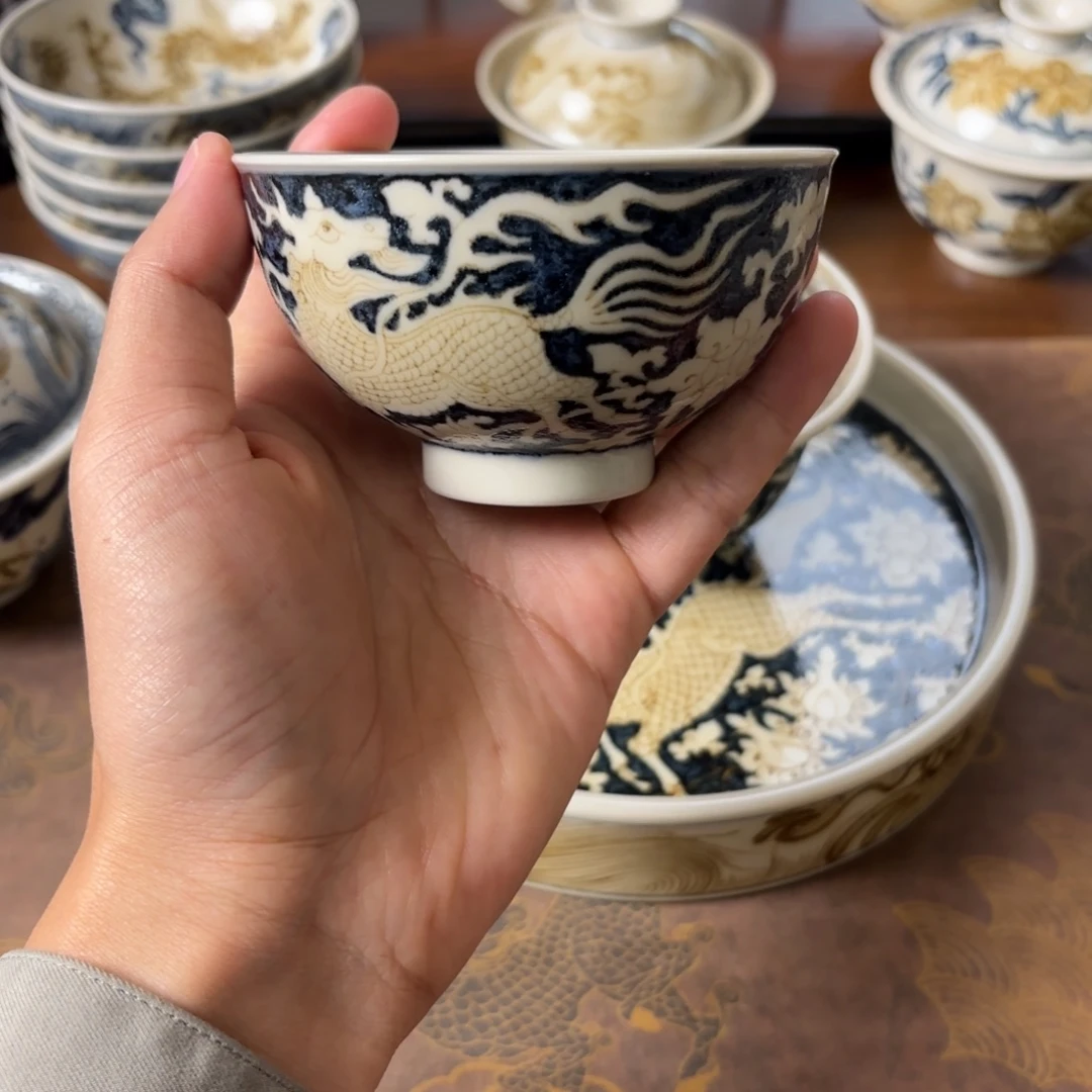 摆件景德镇手绘茶器