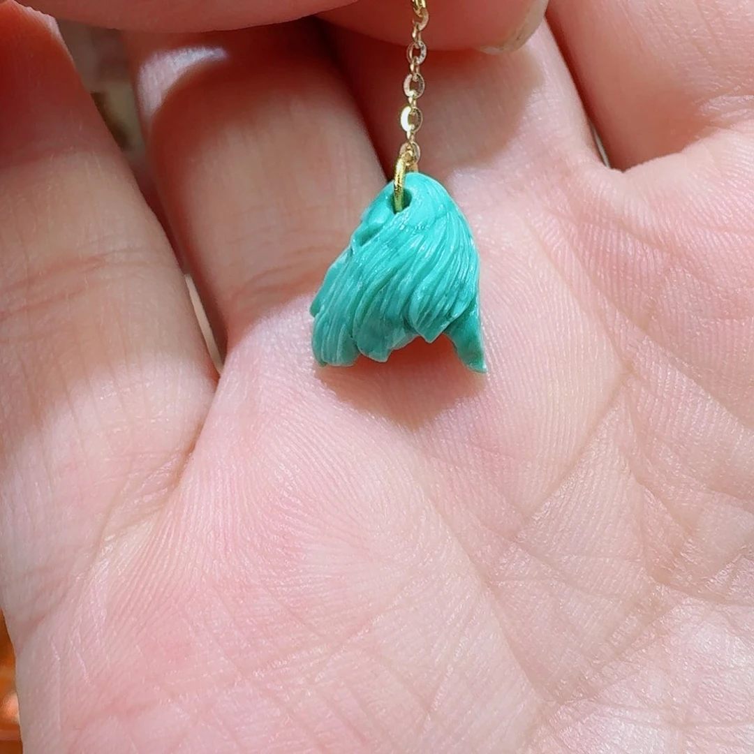 绿松石未镶嵌颈饰