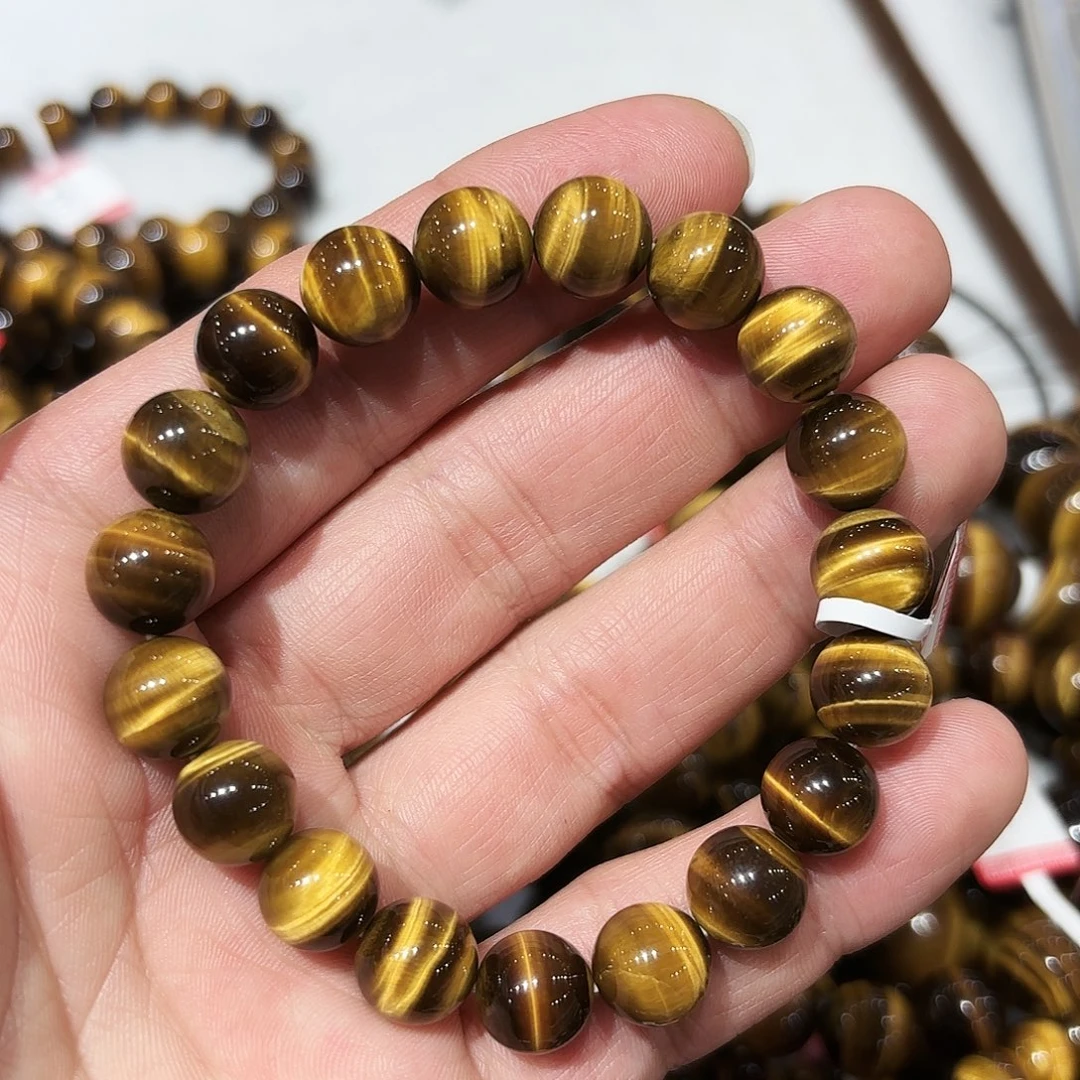 水晶未镶嵌手串黄虎