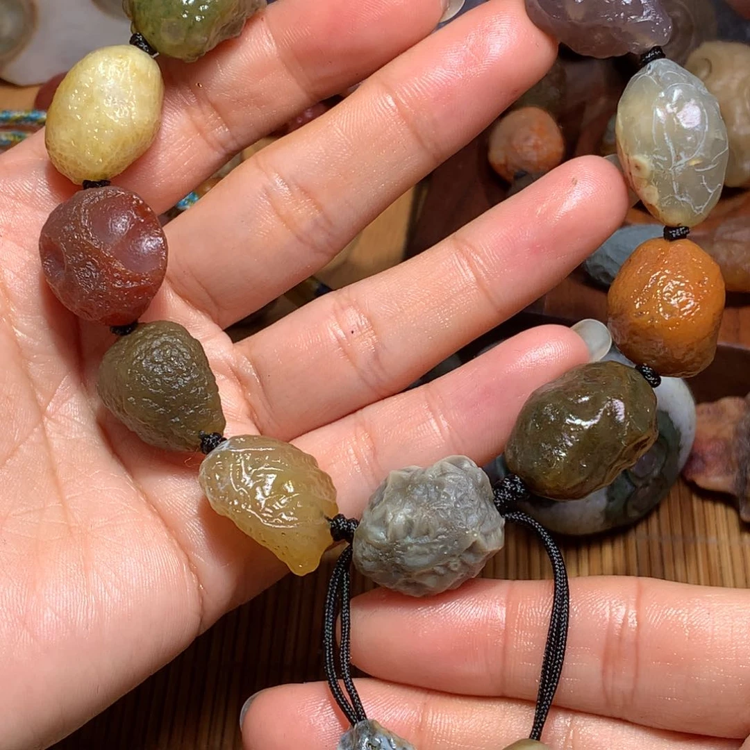 未镶嵌玛瑙/玉髓珠宝半成品