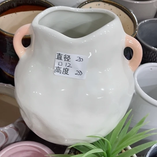 多肉绿植陶瓷花盆9.9包邮，有孔