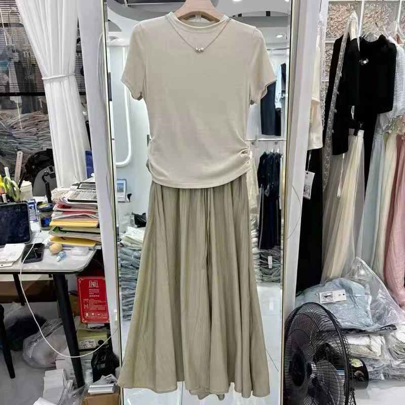 271#夏季时尚显瘦短袖2件套套装