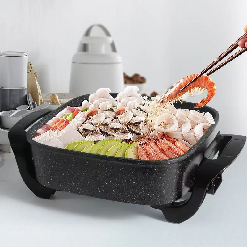 家用炒菜烧烤一体锅多功能电热锅HG236a