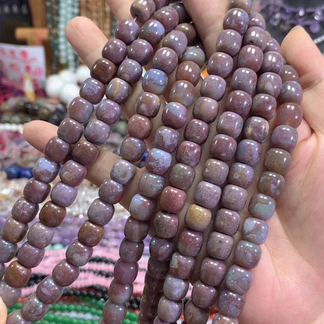 未镶嵌玛瑙/玉髓珠宝半成品水草玛瑙老型一条