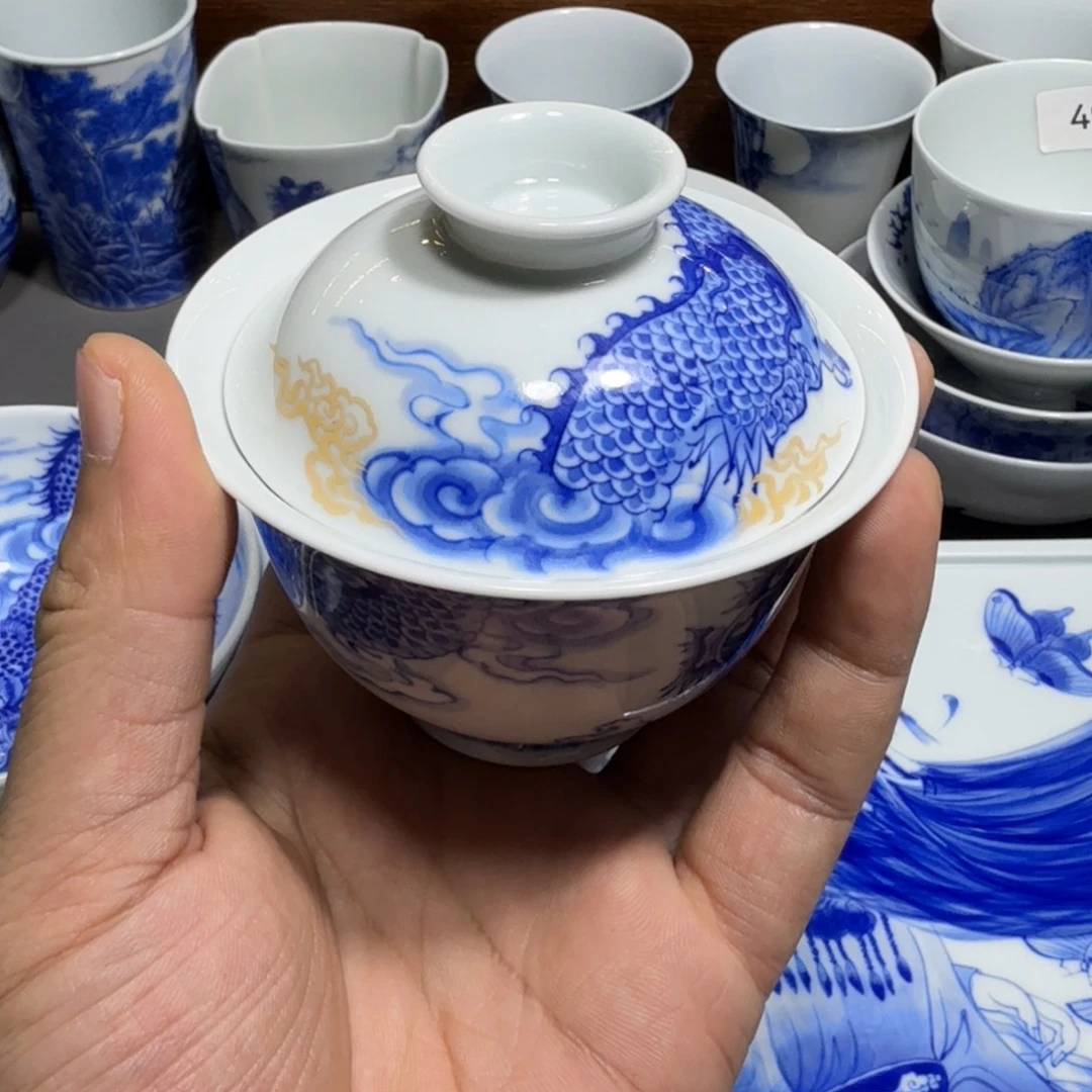 清***岗摆件手工手绘哈哈哈哈哈哈