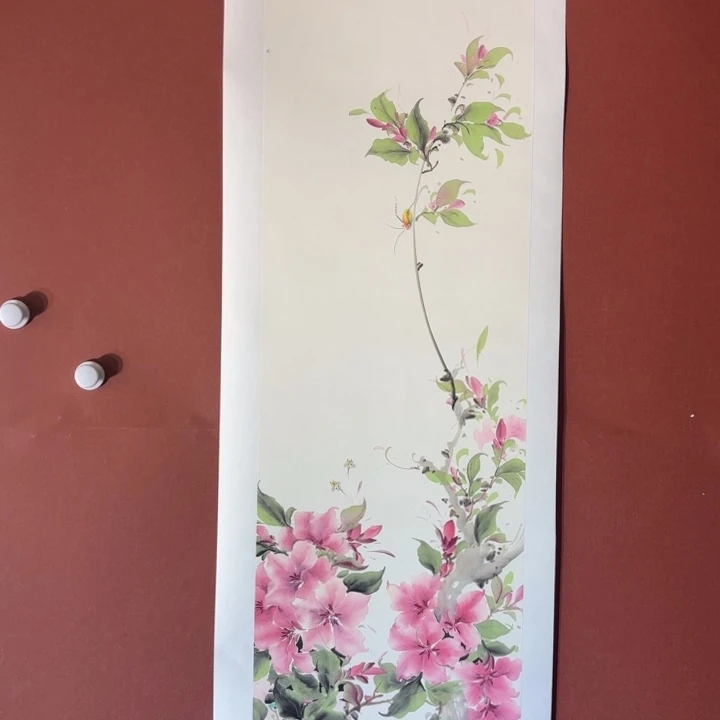 国画听兰老师花鸟