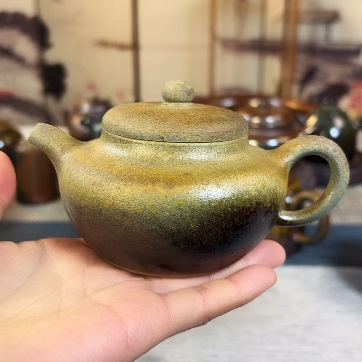 壶柴烧紫砂壶柿园