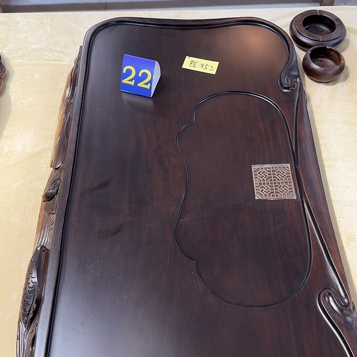 葆*吢黑檀木实木茶盘实物