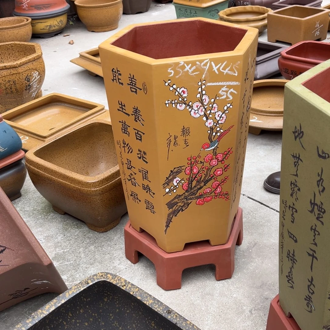 紫砂花盆盆景艺术