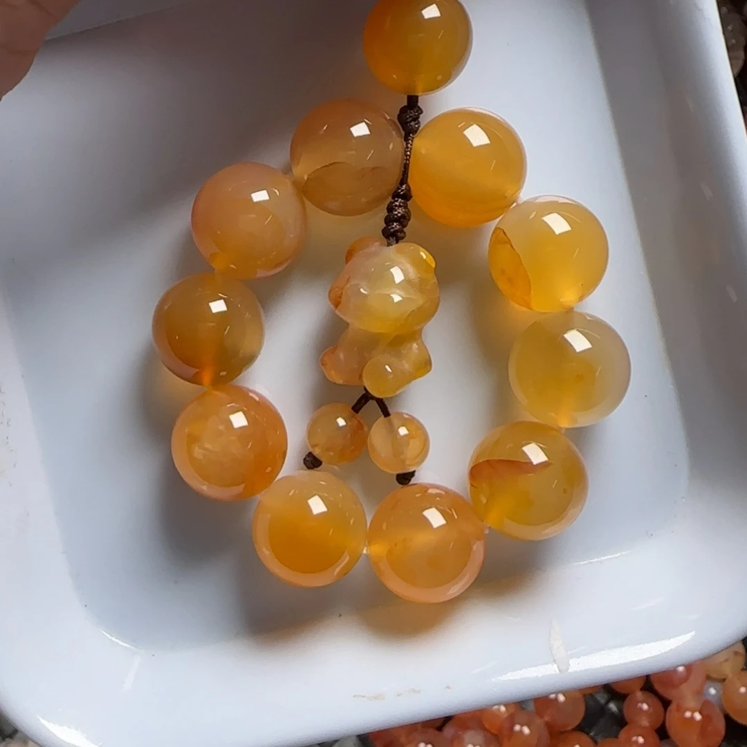未镶嵌玛瑙/玉髓珠宝半成品