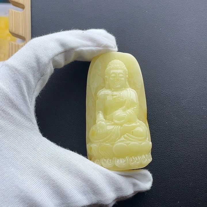 琥珀颈饰未镶嵌天然琥珀蜜蜡