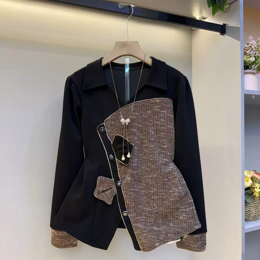 2025年秋冬新款遮肉显瘦气质百搭高品质时尚女人衫