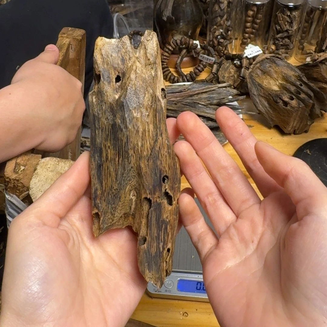 沉香沉香碎屑白棋块料55克