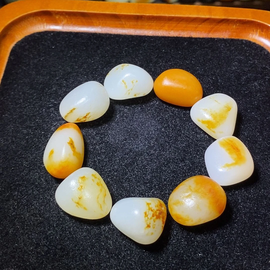 和田玉未镶嵌手链