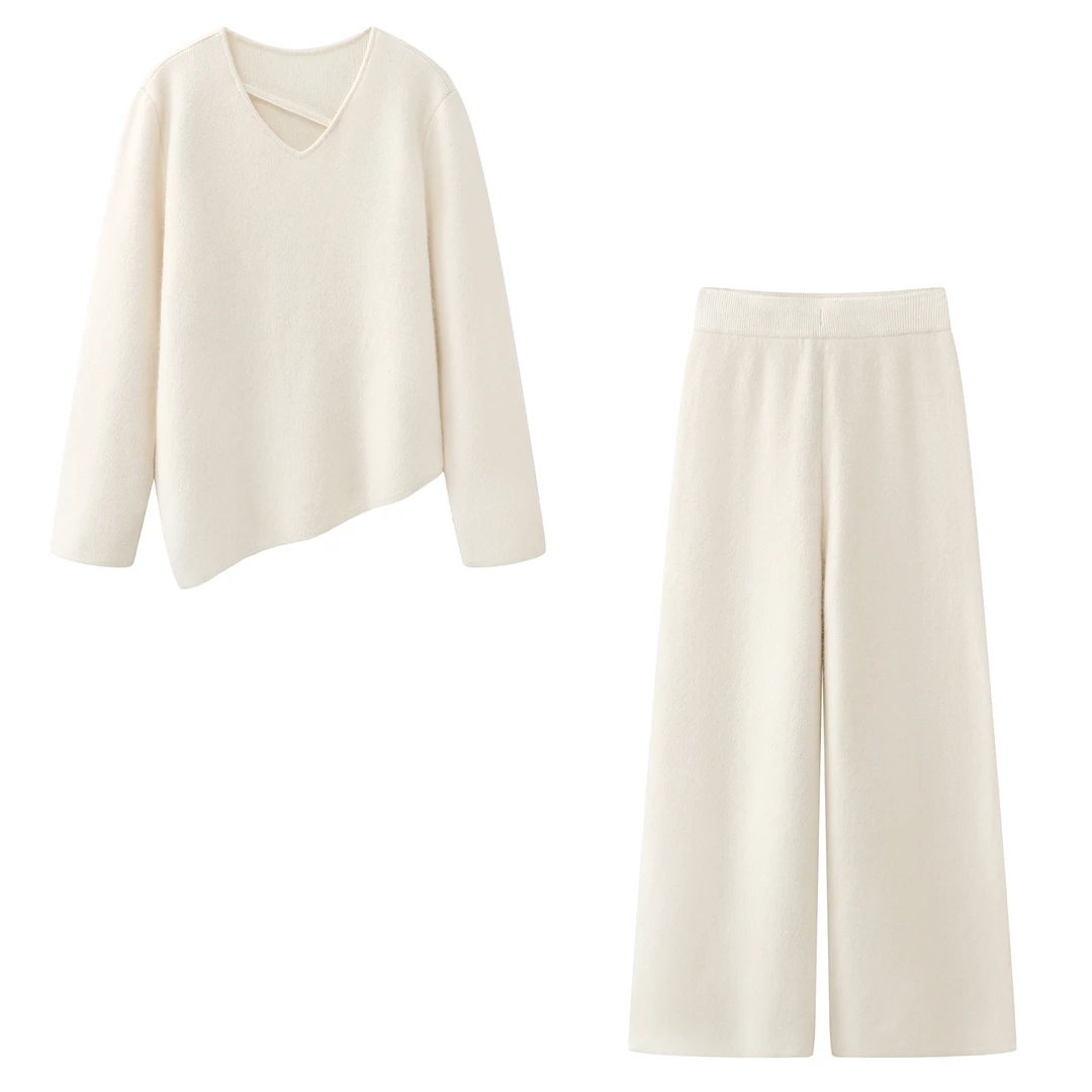 艾*家女装商场同款2025冬季新款针织衫毛衣套装女7156/6165