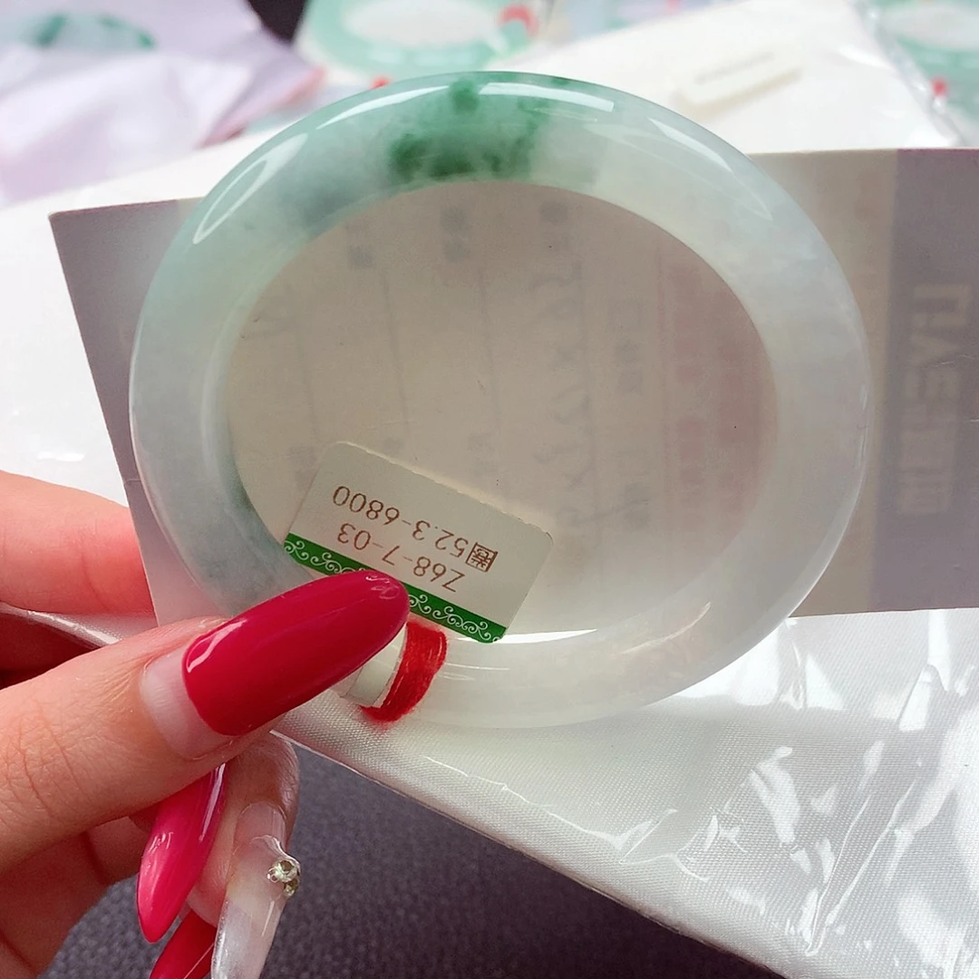 翡翠未镶嵌手镯缅甸天然a货翡翠手镯