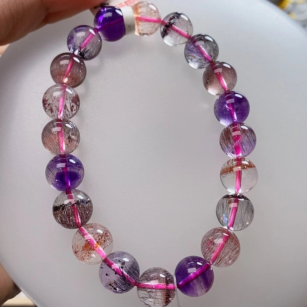 未镶嵌手链水晶透体超七9.6m G304