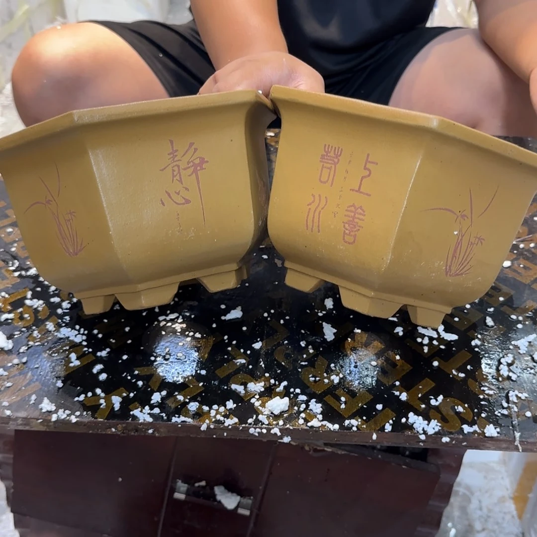 紫砂花盆口径24.15口径