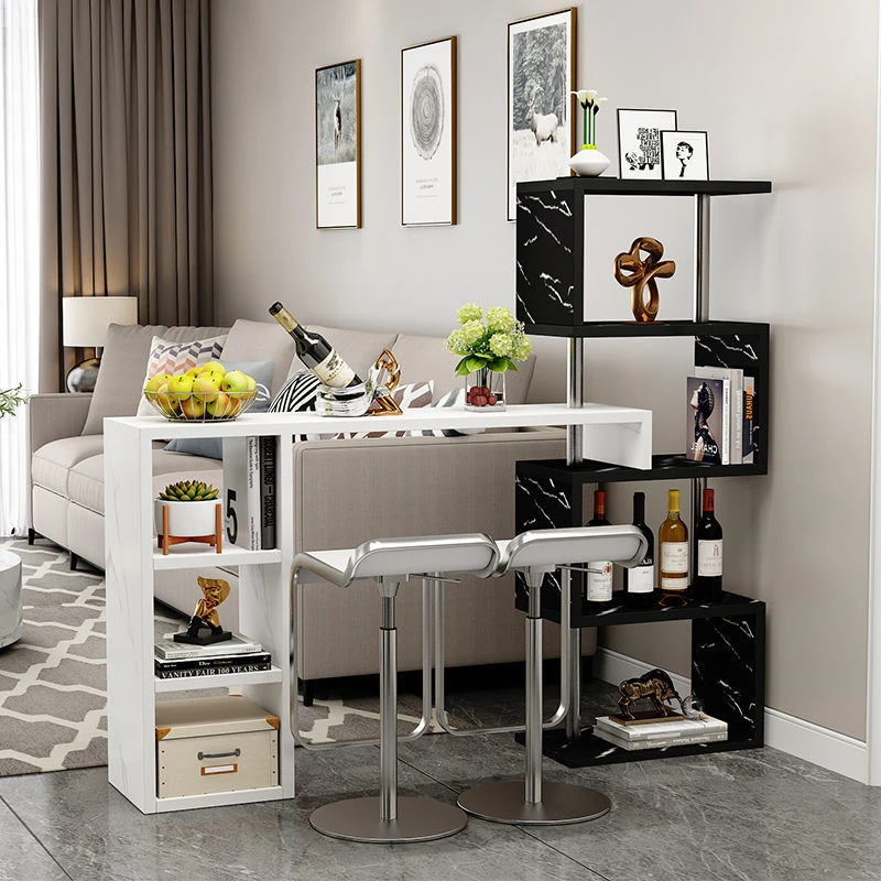 【1472人收藏】吧台桌家用简约现代客厅吧台桌椅组合玄关隔断柜靠
