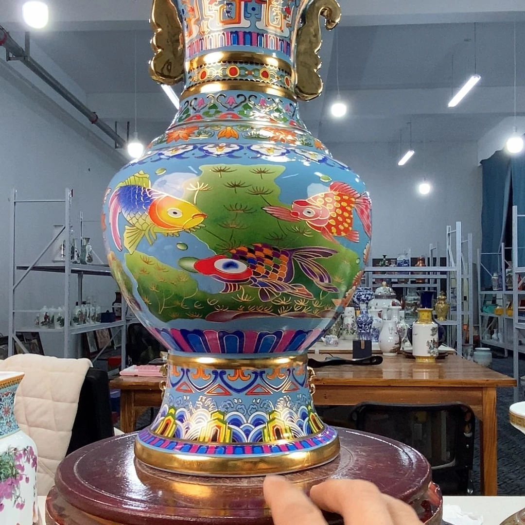 摆件景德镇陶瓷花瓶摆件