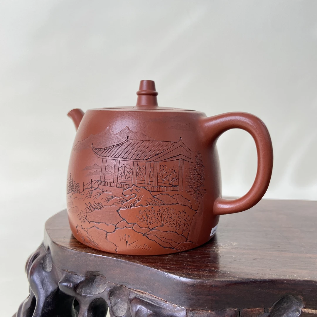 宜兴手工紫砂陶 （吴小军）茶壶GS4196-9