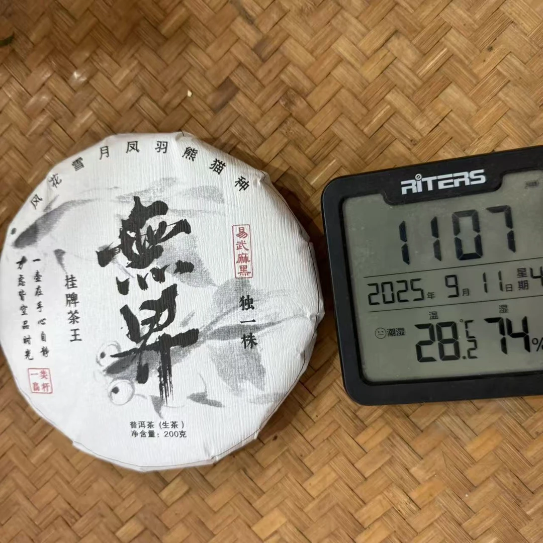 2025年易武无界挂牌茶王独一株风花普洱生茶饼200克YH20号9月11日