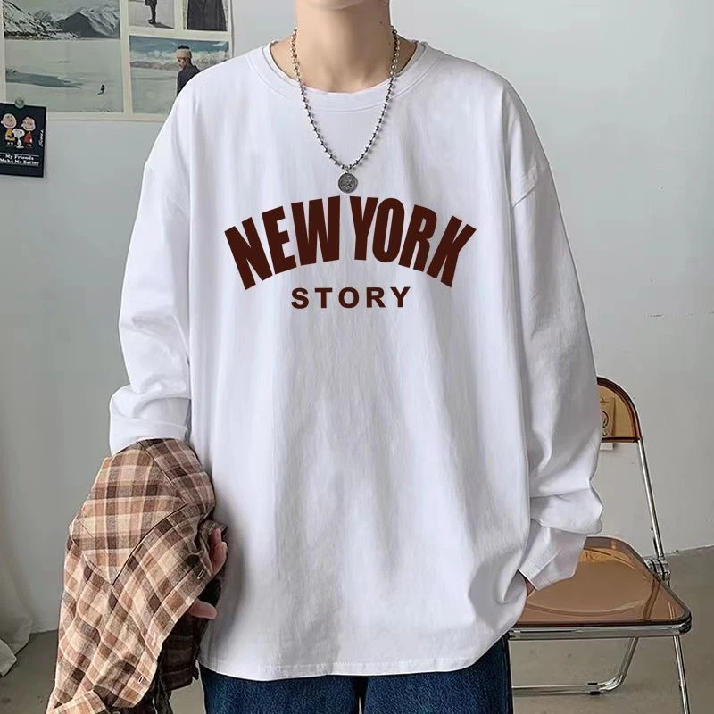 【长袖链接】重磅潮牌男女同款长袖纯棉t恤春秋冬季潮流舒适服装