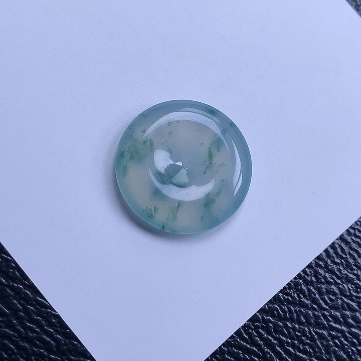 颈饰未镶嵌翡翠天然缅甸a货翡翠平安扣