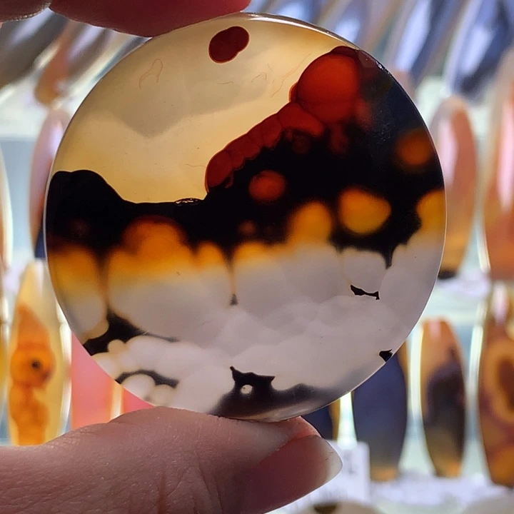 未镶嵌颈饰玛瑙/玉髓104有瑕