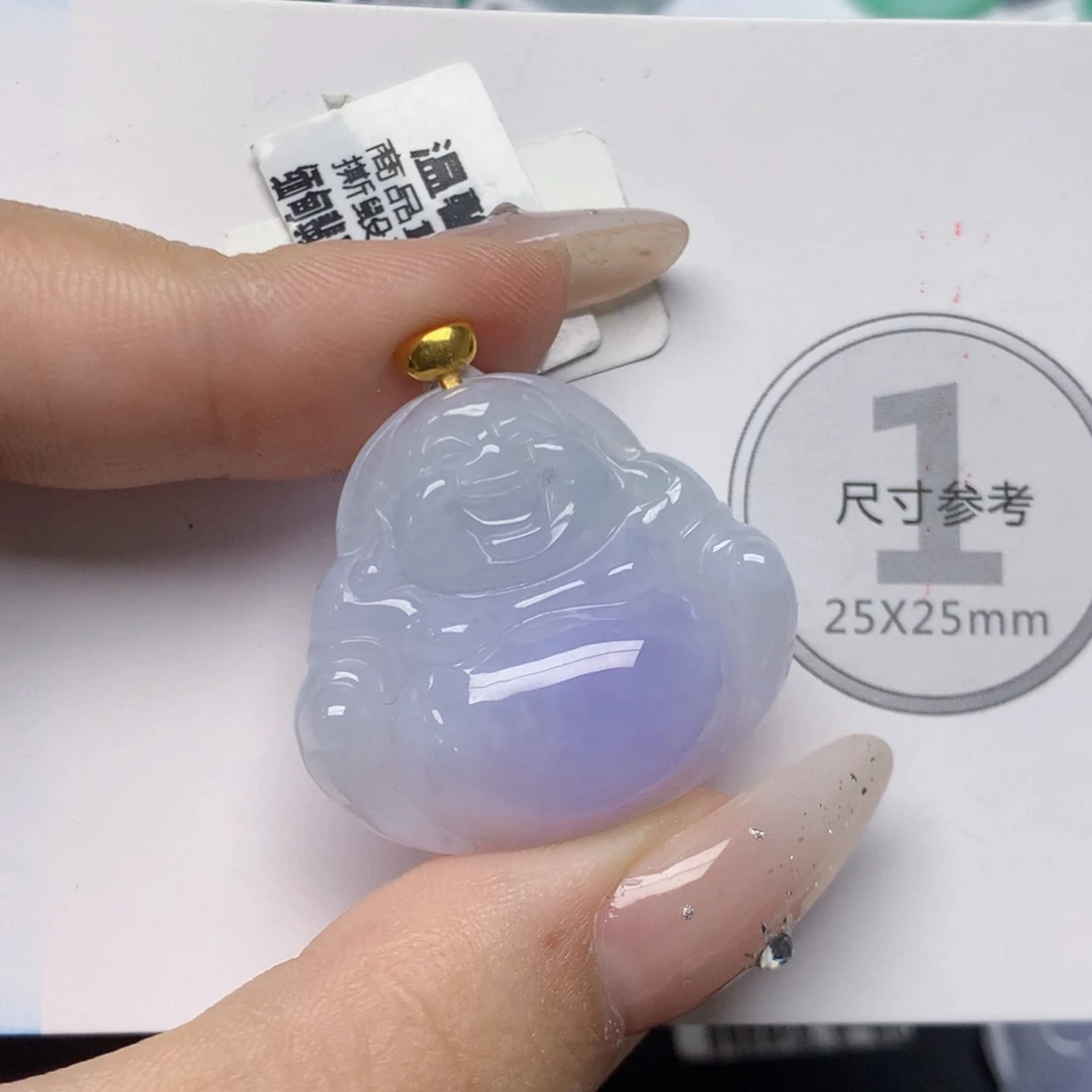 颈饰18K金镶嵌翡翠