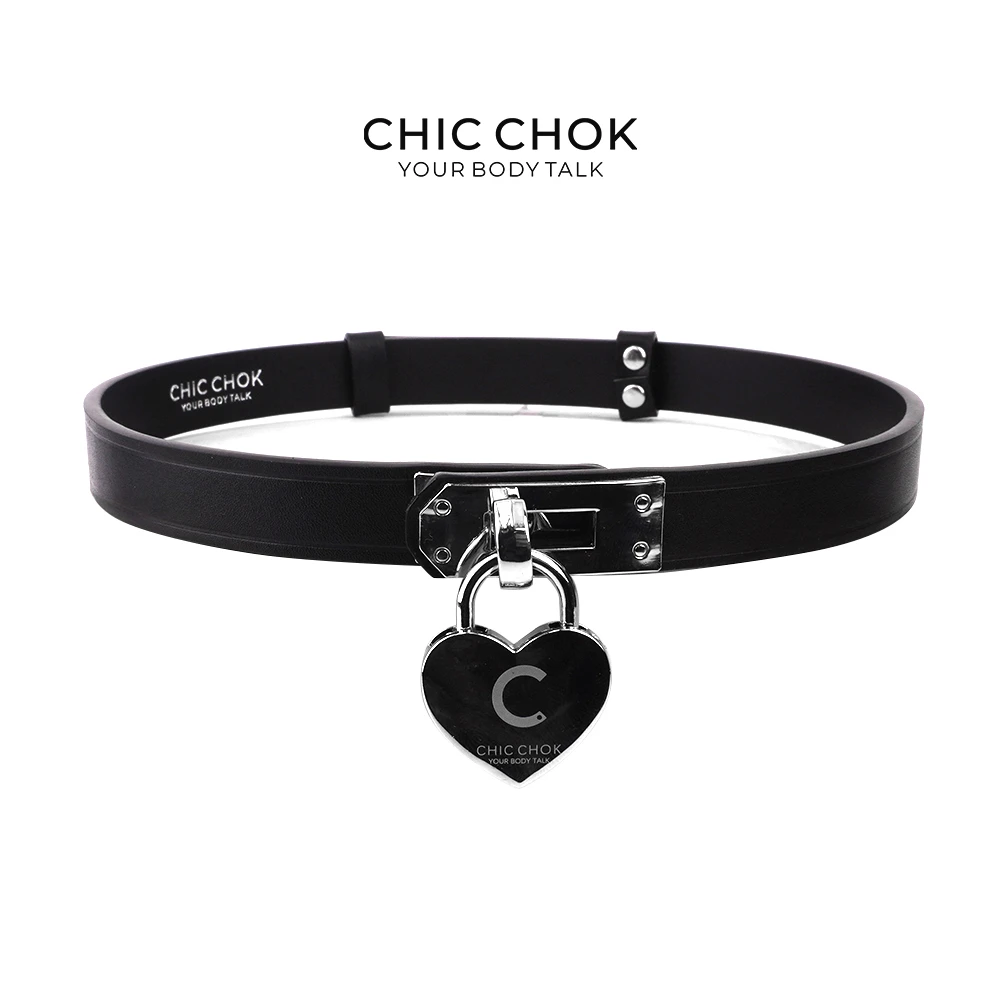 CHICCHOK原创凯莉扣爱心锁可调节定制Choker