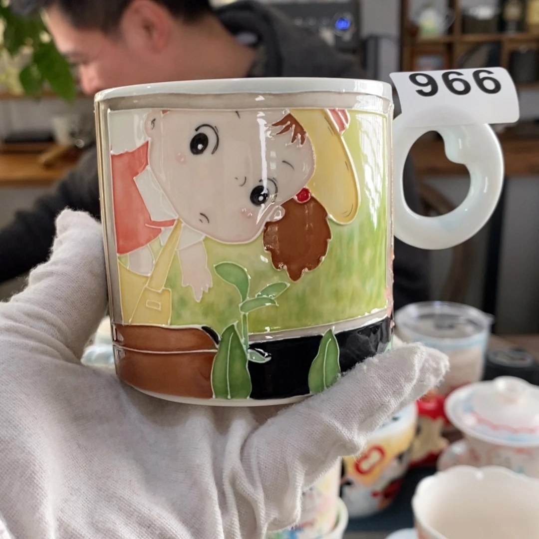 瓷片景德镇釉下彩手绘