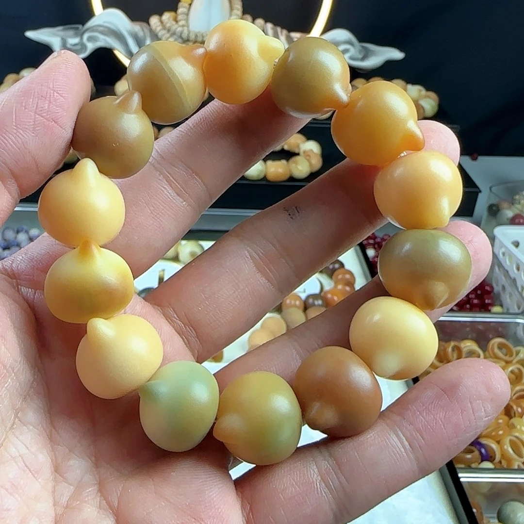 菩提根/象牙果手串芊****4瑕疵卡18猫头手串一条