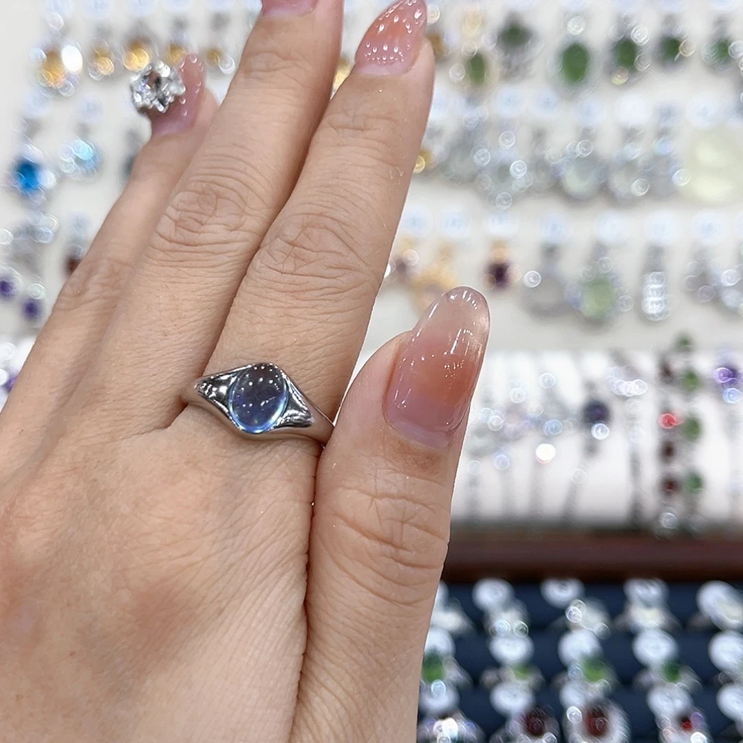 银S925镶嵌水晶戒指