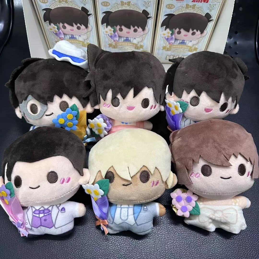 灵动创想30周年正版名侦探柯南绒小偶毛绒盲盒公仔玩偶书包挂件