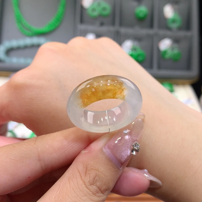 【闪购商品】未镶嵌戒指翡翠15-16号