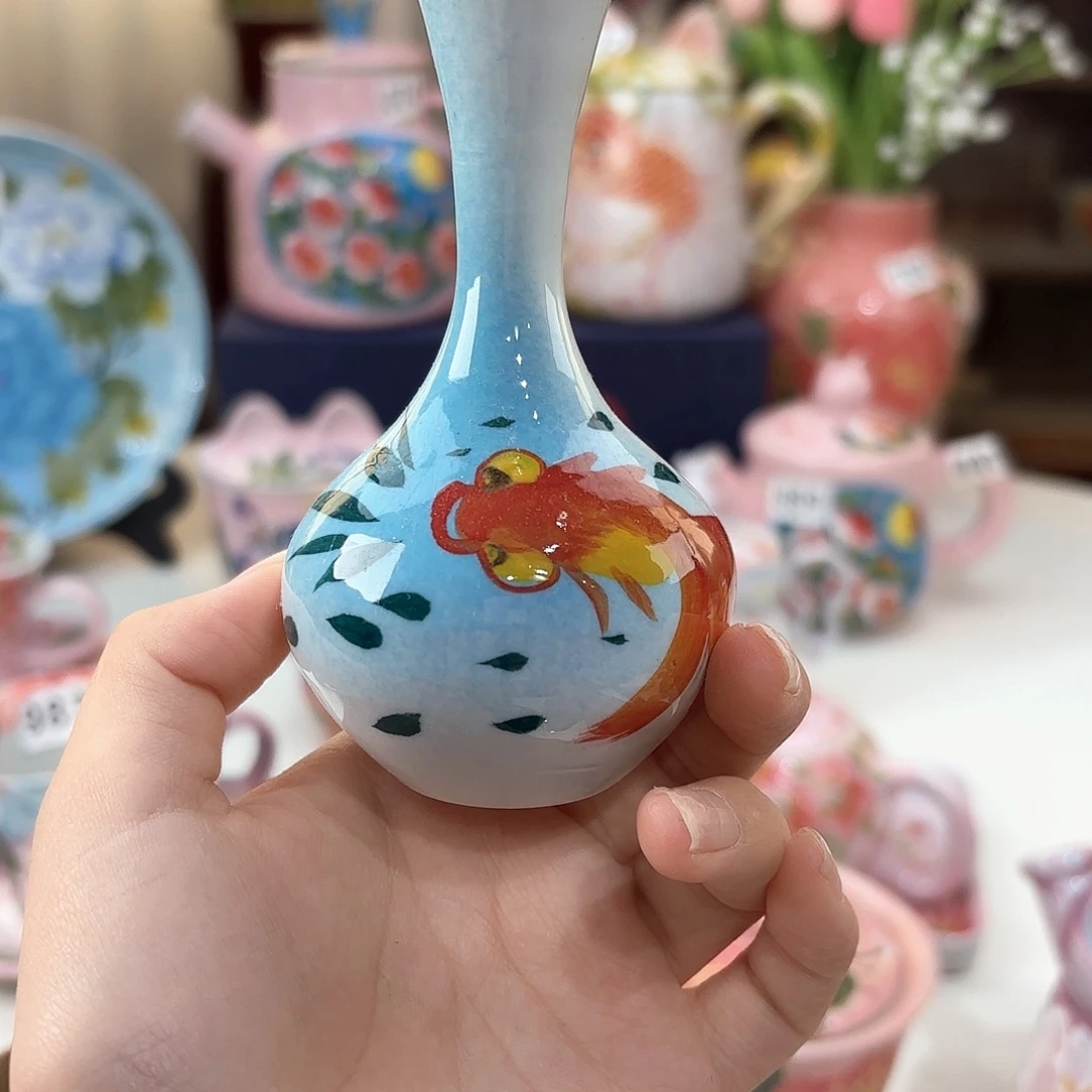 景德镇手绘高温釉下彩陶瓷茶具