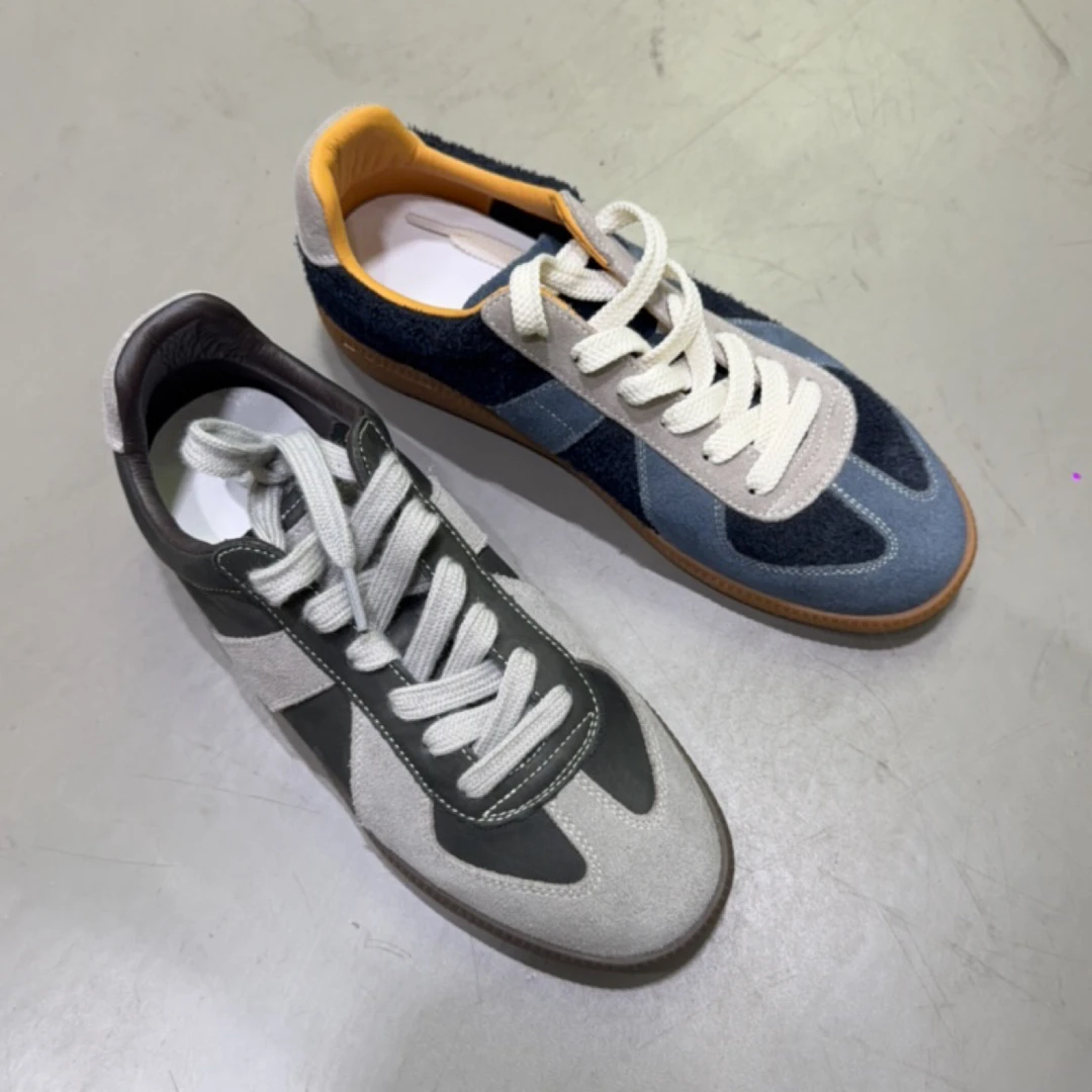 牛反绒德训小板鞋72-1