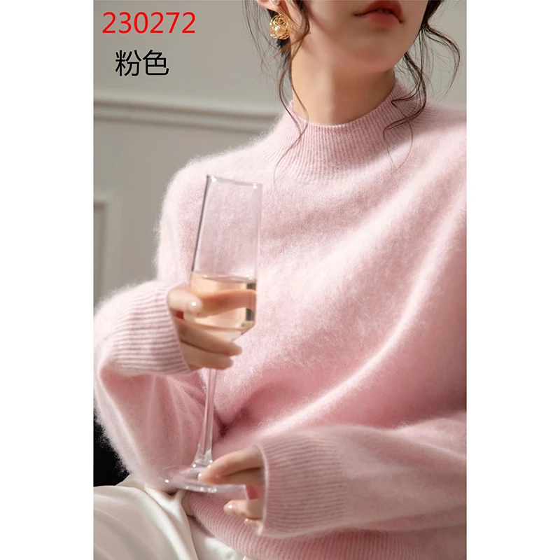 【ming】新款韩版宽松慵懒风洋气羊绒衫Z401-Z500