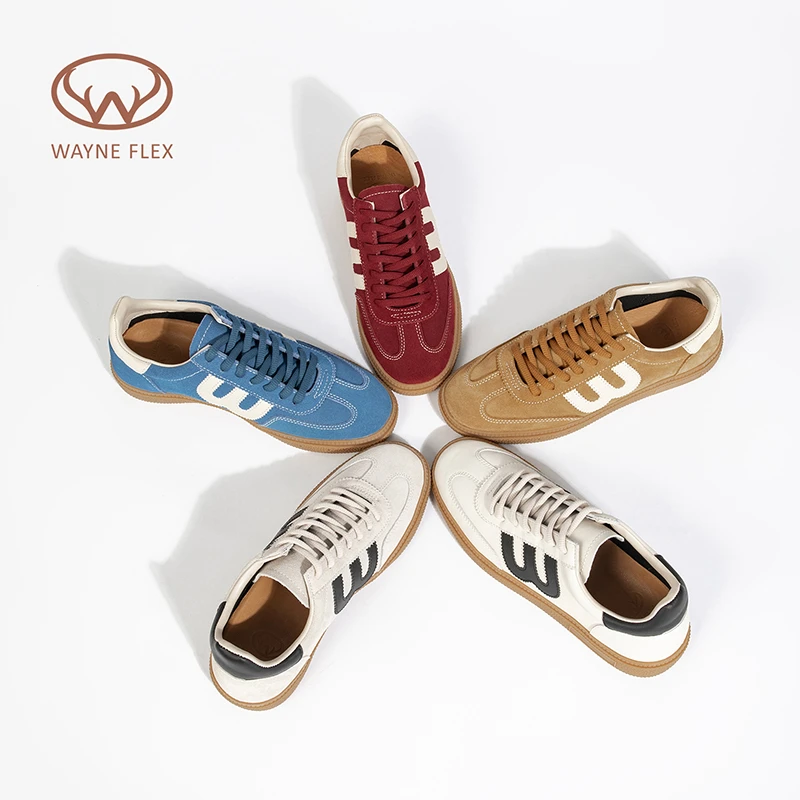 【ACF减震抗菌鹿皮鞋垫】韦恩女鞋经典款抗菌复古德训鞋运动鞋3113