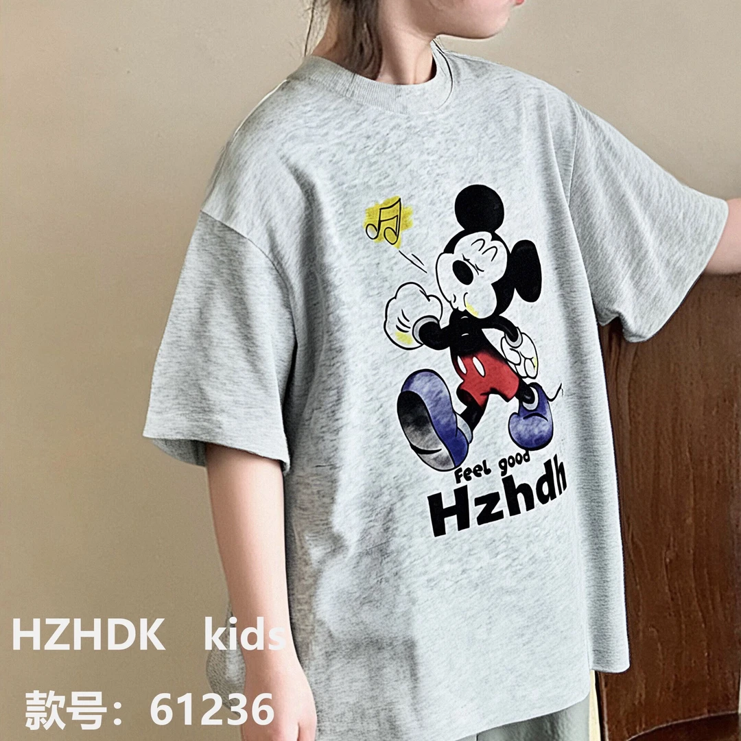 1236童装米奇图案短袖T