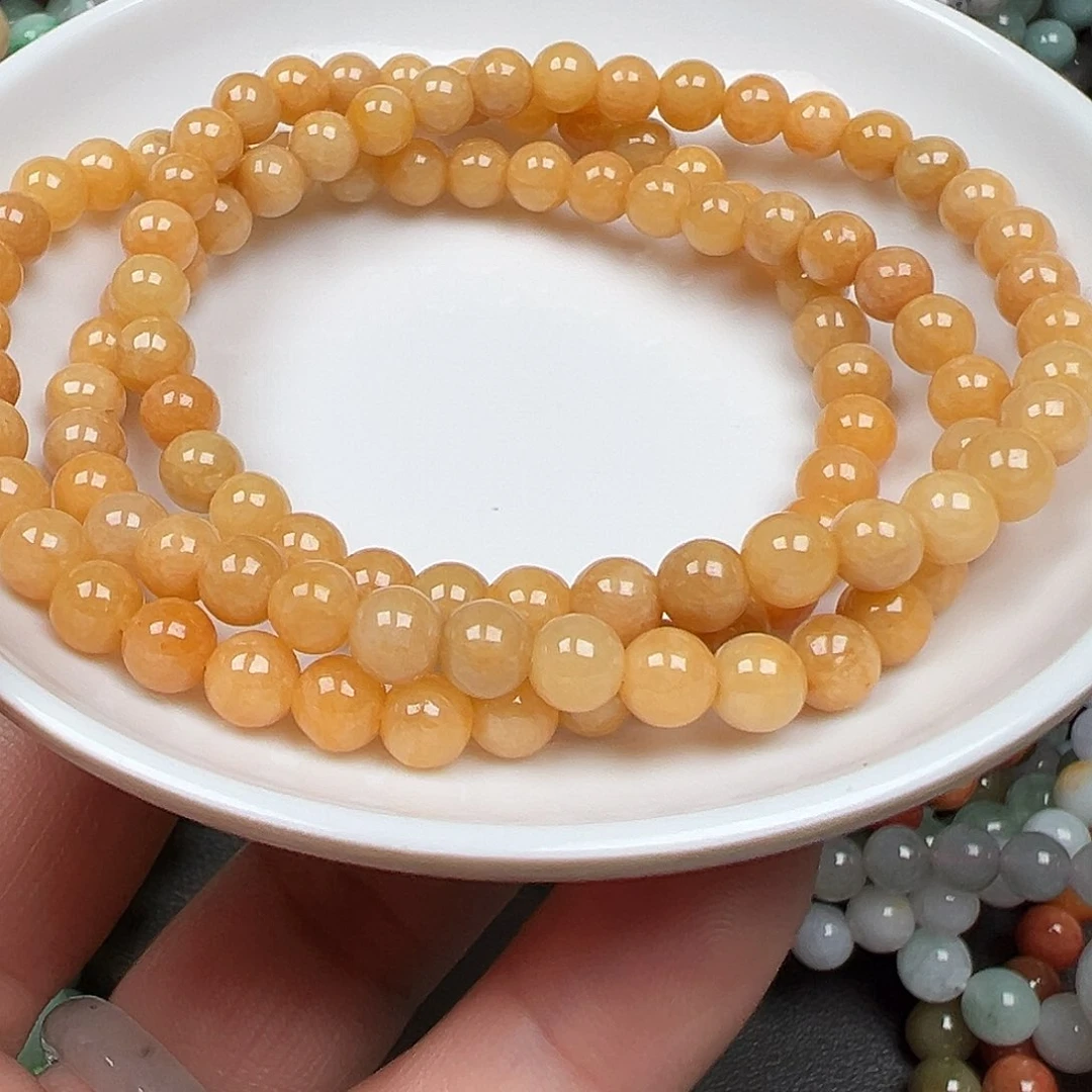 翡翠手链未镶嵌琉*子货主老华