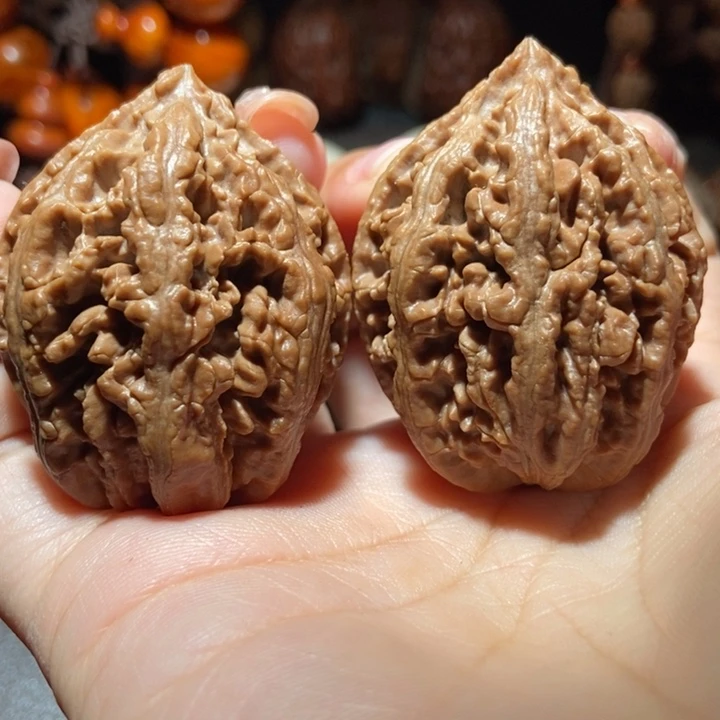 把件文玩核桃东北楸子小雪92