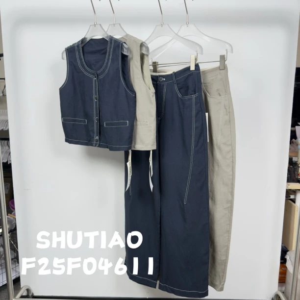 【SHUTIAO】2025夏季：新款小众设计款套装F25F04611